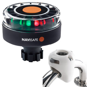 Navisafe Navilight Tricolor 2NM w/Navibolt Base &amp; Rail Mount - White