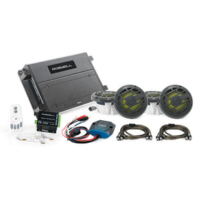 Roswell R 6.5" Marine Audio Package w/RGB Remote &amp; Controller - Anthracite Grill