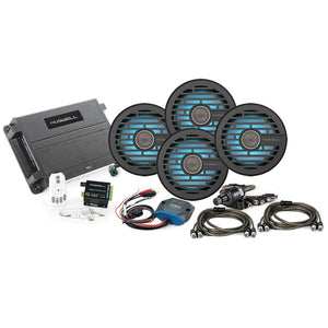 Roswell R1 6.5" Marine Audio Package w/RGB Remote &amp; Controller - Black