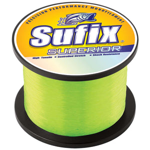 Sufix Superior Hi-Vis Yellow Monofilament - 25lb - 2145 yds