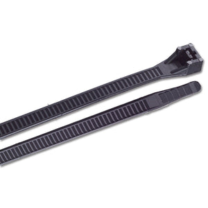 Ancor 15" UV Black Heavy Duty Cable Zip Ties - 25 Pack