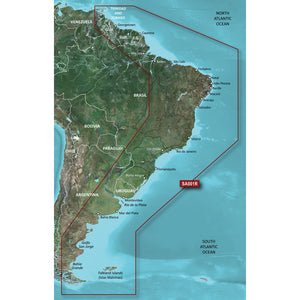 Garmin BlueChart&reg; g3 HD - HXSA001R - South America East Coast - microSD&trade;/SD&trade;