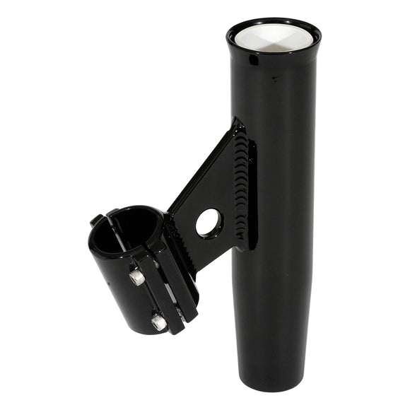 Lee's Clamp-On Rod Holder - Black Aluminum - Vertical Mount - Fits 1.050 O.D. Pipe