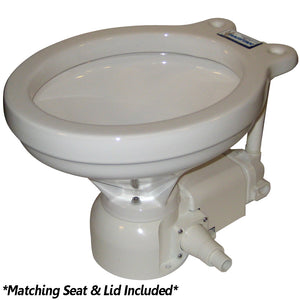 Raritan Sea Era Electric Toilet - Household Style - Integral Pump - Straight &amp; 90&deg; Discharge - 12v