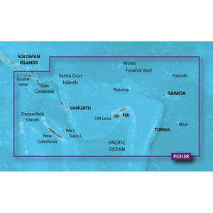 Garmin BlueChart&reg; g3 HD - HXPC018R - New Caledonia To Fiji - microSD&trade;/SD&trade;