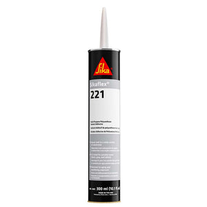 Sika Sikaflex&reg; 221 Multi-Purpose Polyurethane Sealant/Adhesive - 10.3oz(300ml) Cartridge - Aluminum Gray