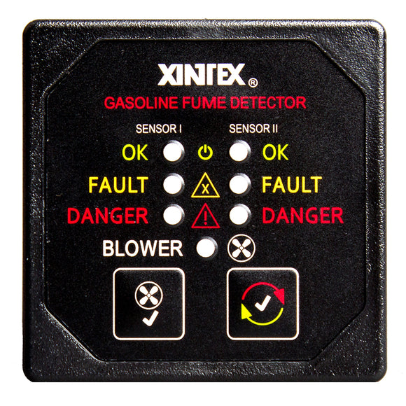 Fireboy-Xintex Gasoline Fume Detector w/Dual Channel & Blower Control - 12/24V