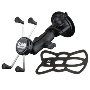 RAM Mount Twist-Lock&trade; Suction Cup Mount w/Universal X-Grip&reg; Large Phone/Phablet Cradle