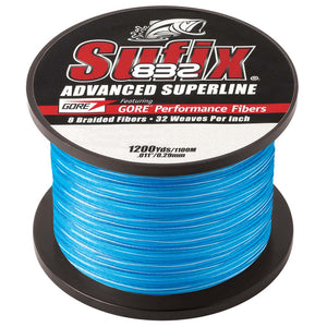 Sufix 832&reg; Advanced Superline&reg; Braid - 15lb - Coastal Camo - 1200 yds