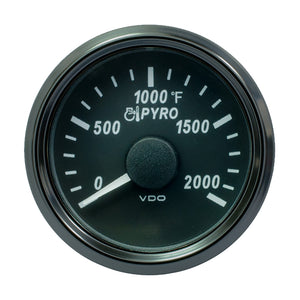 VDO SingleViu 52mm (2-1/16") Exhaust Gas Temp. Gauge - 2000&deg;F