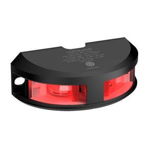 Lopolight Series 200-016 - Navigation Light - 2NM - Vertical Mount - Red - Black Housing