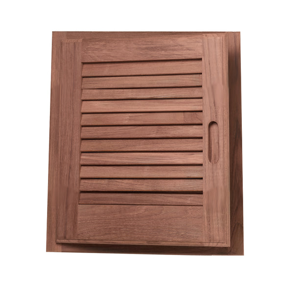 Whitecap Teak Louvered Door & Frame - Left Hand - 15