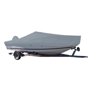 Carver Sun-DURA&reg; Styled-to-Fit Boat Cover f/21.5&#39; V-Hull Center Console Fishing Boat - Grey