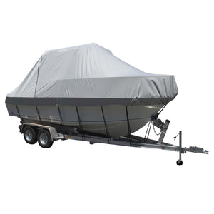 Carver Sun-DURA&reg; Specialty Boat Cover f/24.5&#39; Walk Around Cuddy &amp; Center Console Boats - Grey