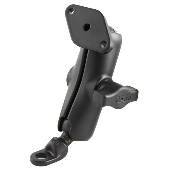 RAM Mount 9mm Angled Base w/Double Socket Arm & Diamond Adapter