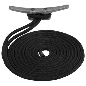 Sea-Dog Double Braided Nylon Dock Line - 5/8" x 30&#39; - Black