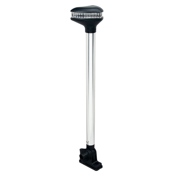 Perko Stealth Series - L.E.D. Fold Down White All-Round Light - Vertical Mount - 13-3/8