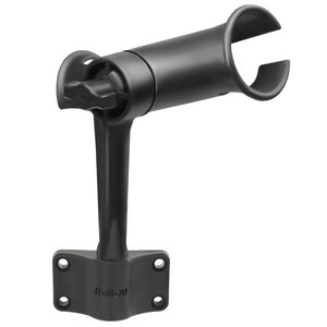 RAM Mount RAM Tube Jr. Fishing Rod Holder w/Standard 6" Length Post Spline & Bulkhead Mounting Base