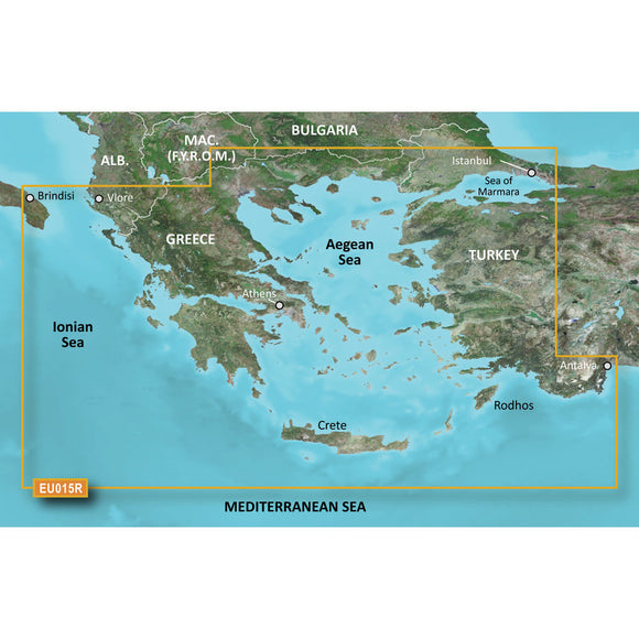 Garmin BlueChart® g3 HD - HXEU015R Aegean Sea & Sea of Marmara - microSD™/SD™