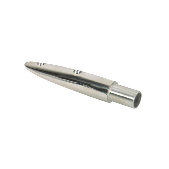 Whitecap 5-1/2° Rail End (End-Out) - 316 Stainless Steel - 7/8