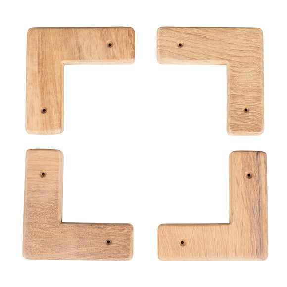 Whitecap Teak Cooler/Box Chocks - 4 Pack