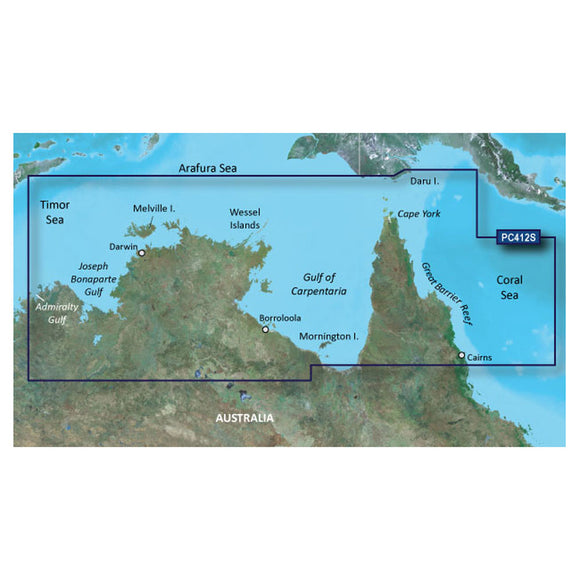 Garmin BlueChart® g3 HD - HXPC412S - Admiralty Gulf Wa To Cairns - microSD™/SD™