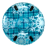 Aqua Leisure 43" Pipeline Sno&trade; Clear Top Racer Sno-Tube - Cool Blue Plaid