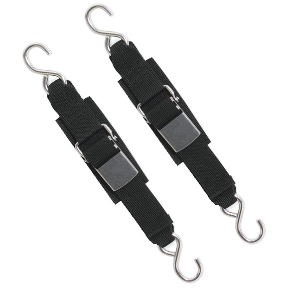 BoatBuckle Stainless Steel Kwik-Lok Transom Tie-Downs