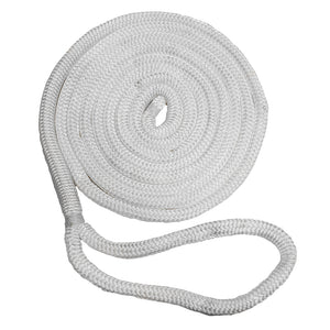 New England Ropes 5/8" Double Braid Dock Line - White - 25&#39;