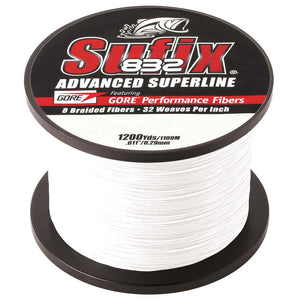 Sufix 832&reg; Advanced Superline&reg; Braid - 20lb - Ghost - 1200 yds