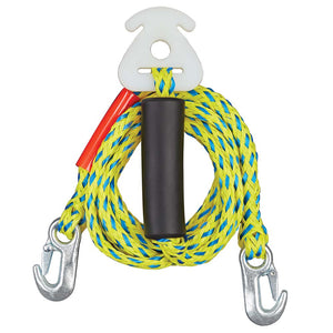 Full Throttle 12&#39; Ski/Tube Tow Harness - Yellow/Blue