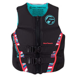 Full Throttle Women&#39;s Rapid-Dry Flex-Back Life Jacket - Women&#39;s XL - Pink/Black