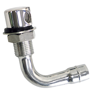 Whitecap Fuel Vent - Round Head, 90 Degree, 9/16" Hose