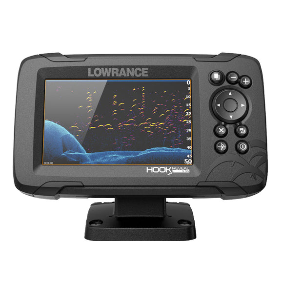 Lowrance HOOK Reveal 5 Combo w/50/200kHz HDI Transom Mount & C-MAP Contour™+ Card