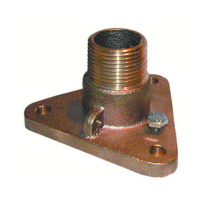 GROCO 1-1/2" Bronze NPS to NPT Flange Adapter