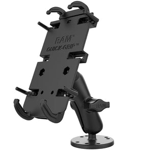 RAM Mount RAM&reg; Quick-Grip&trade; XL Spring-Loaded Phone Mount w/Drill-Down Base