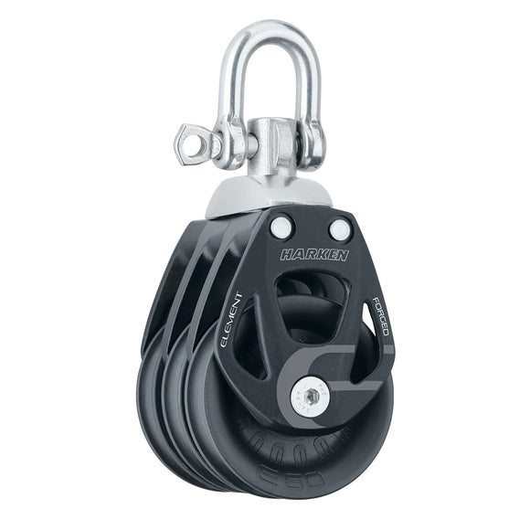 Harken 60mm Triple Aluminum Element Block w/Swivel