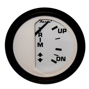 Faria Euro White 2" Trim Gauge f/ Mercury / Mariner /Mercruiser/Volvo DP/ Yamaha &#39;01 and Newer