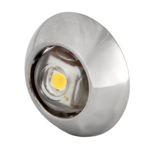 Lumitec Exuma Courtesy Light - Polished Stainless Housing - Warm White Light