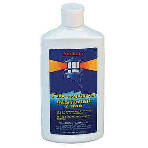 Sudbury One Step Fiberglass Restorer &amp; Wax - 16oz Liquid