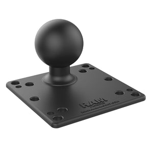 RAM Mount RAM&reg; Steel Reinforced 100x100mm VESA Plate w/Ball