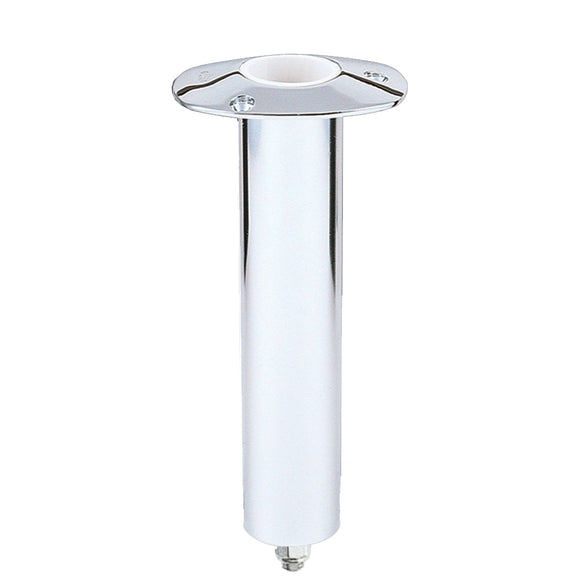 Lee's 0° Stainless Steel Swivel Base Flush Mount Rod Holder - Extra Long Tube 2.25