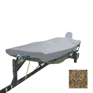 Carver Performance Poly-Guard Styled-to-Fit Boat Cover f/16.5&#39; Open Jon Boats - Shadow Grass