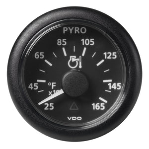 Veratron 52 MM (2-1/16") ViewLine Pyrometer - 250&deg; to 1650&deg;F - Black Dial &amp; Bezel