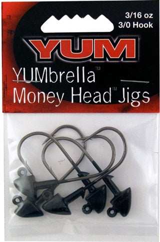 YUM UMBRELLA MONEY JIGHEAD 3/16 5PK