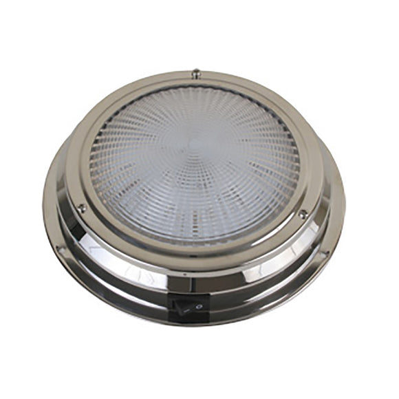 Scandvik LED Dome Light - Traditional - Stainless Steel - 5.5