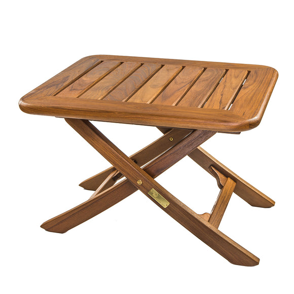 Whitecap Teak Small Adjustable Slat Top Table