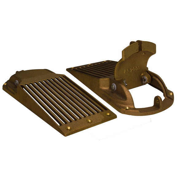 GROCO Bronze Slotted Hull Scoop Strainer w/Access Door f/Up to 2