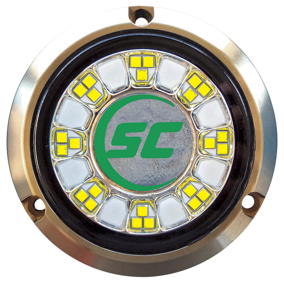 Shadow-Caster SCR-24 Bronze Underwater Light - 24 LEDs - Aqua Green