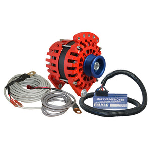 Balmar Alternator 170 AMP Kit 12V 3.15" Dual Foot Saddle J10 Pulley Regulator &amp; Temp Sensor